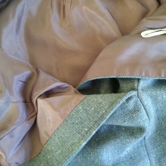 Vintage Country Suburbans Light Blue Wool skirt - Picture 7 of 7